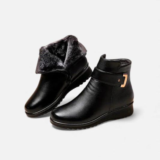 Zwei Zimowe Botki Damskie | Futrzana Podszewka, Wysoki Krój 0